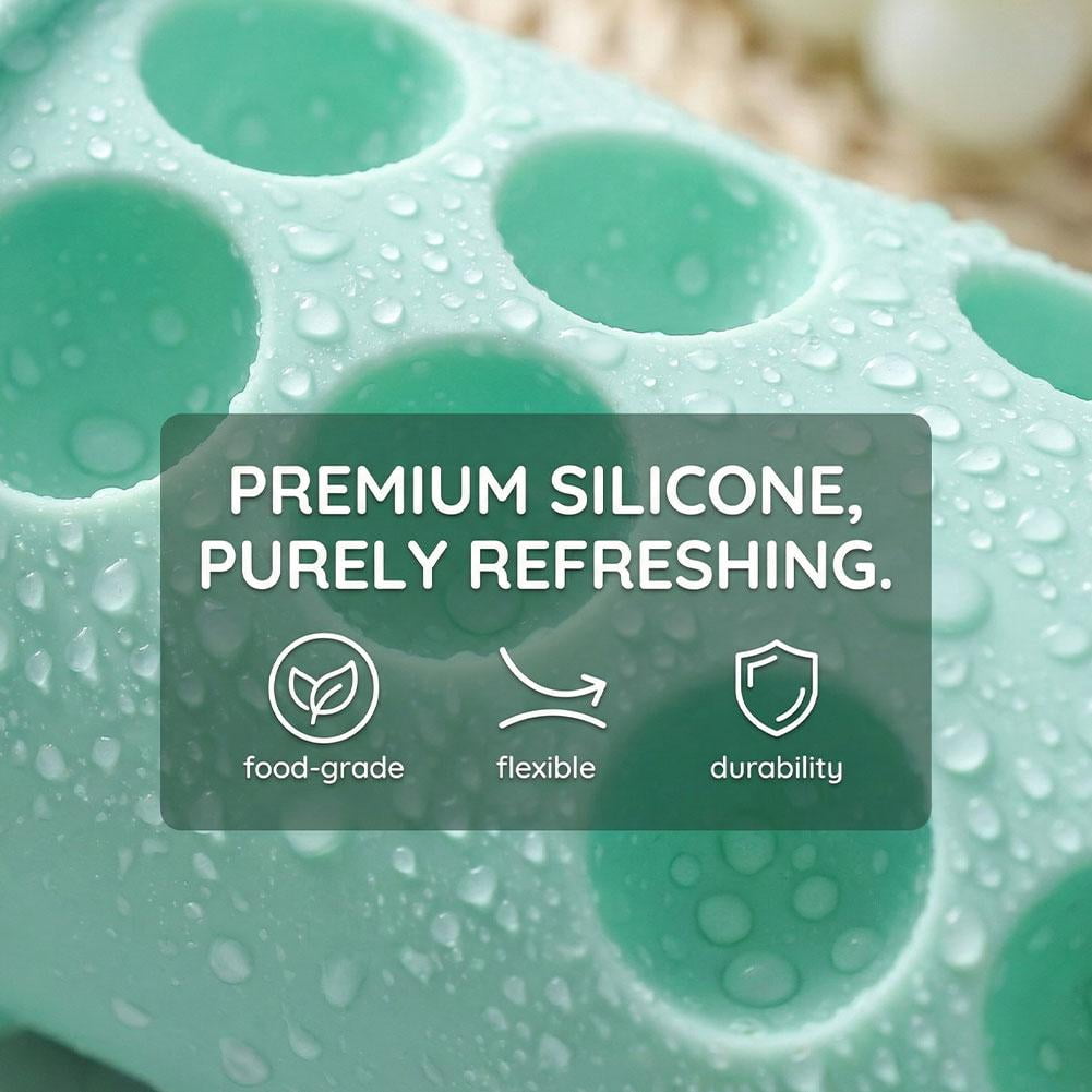 Premium No-Spill Ice Cube Tray with Lid - Reinforced Silicone Ice Maker for Freezer,Effortless Release Cube Mold for Whiskey & Drinks,Airtight, Leak-Proof, Reliable Kitchen Essentials