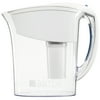 Brita Atlantis Water Pitcher with 1 Filter, BPA Free, White, 6 Cup