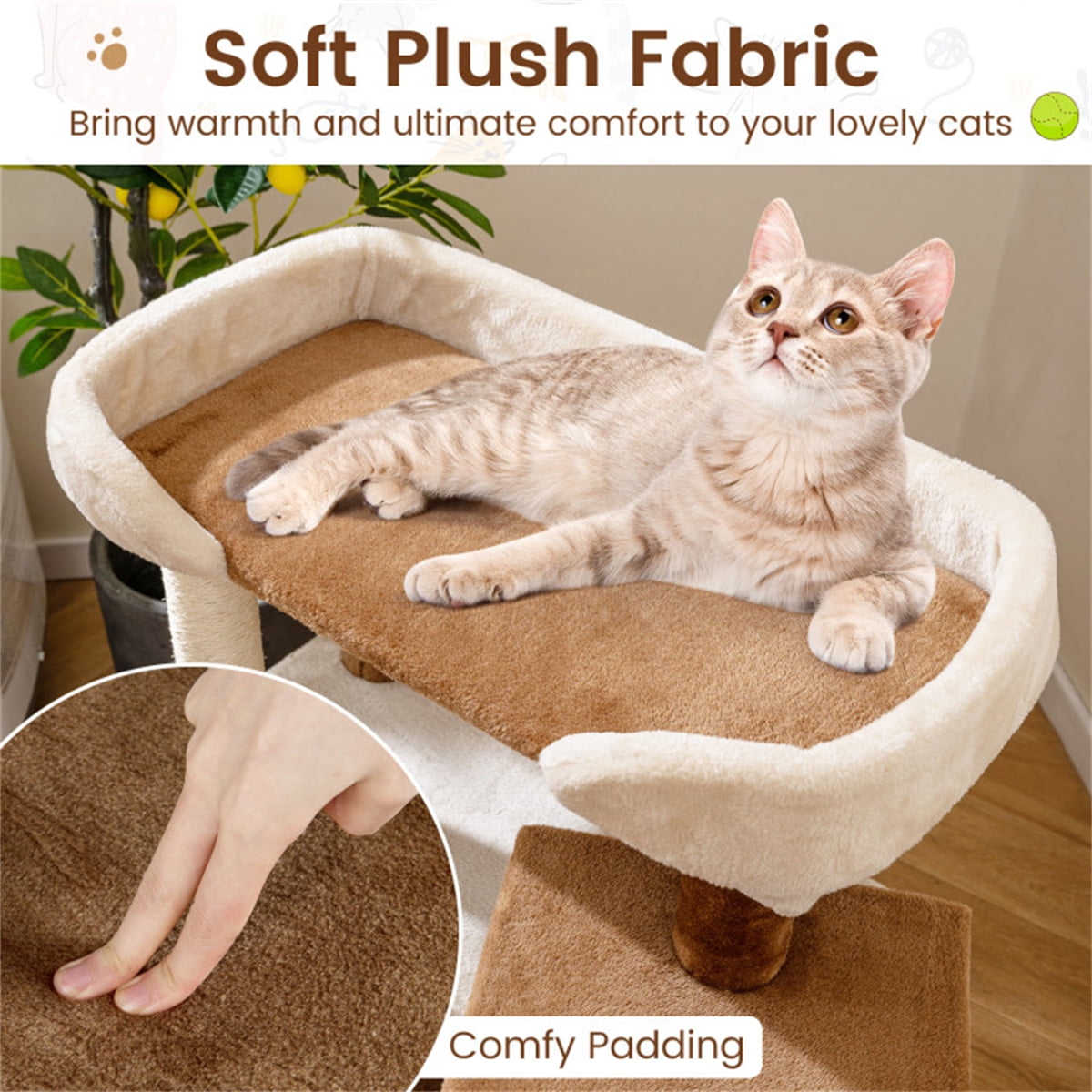 2-in-1 Cat Steps & Scratching Post, 4-Tier Pet Stairs for Small Senior Cats & Dogs, Sisal Scratching Posts, Compact 28”H, Space-Saving, Multi-Functional Pet Furniture, Gray