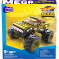 thumbnail image 7 of MEGA Hot Wheels Monster Truck Building Toy V8 Bomber with 1 Figure (87 Pieces), 7 of 7