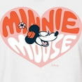 thumbnail image 3 of Disney - Minnie Mouse - Retro Heart - Juniors Cropped Cotton Blend T-Shirt, 3 of 5