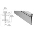 thumbnail image 2 of CRL 35083A Satin Anodized 350 Series Heavy-Duty Concealed Leaf Continuous Hinge - 83", 2 of 3