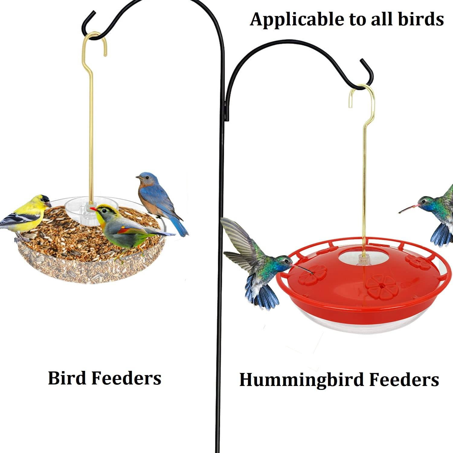 iMucci Hanging Hummingbird Feeders for Outdoors Applies to All Birds, Leak-Proof Hummer Bird Feeder Outside, Easy to Clean and Fill, 16 oz, Red