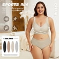 thumbnail image 6 of QYLUX Plus Size Wireless Bras for Women - Supportive Seamless Full Coverage No Underwire Comfort Everyday Bra, 6 of 9