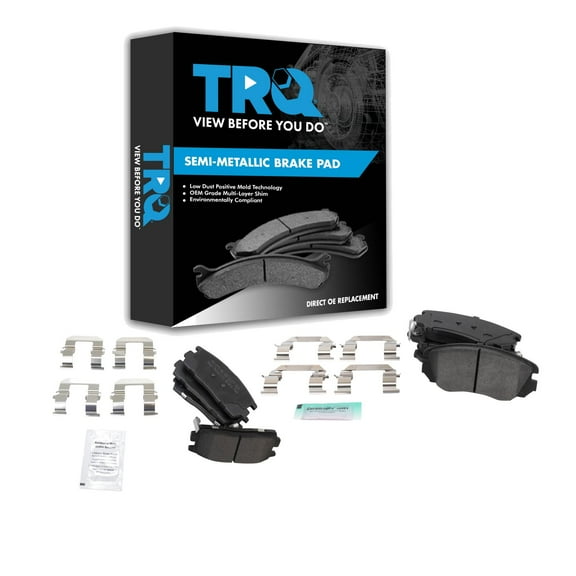 TRQ Direct Fit Brake Pads BFA20433 Fits Select 2010-2017 Chevrolet Equinox , 2010-2017 GMC Terrain