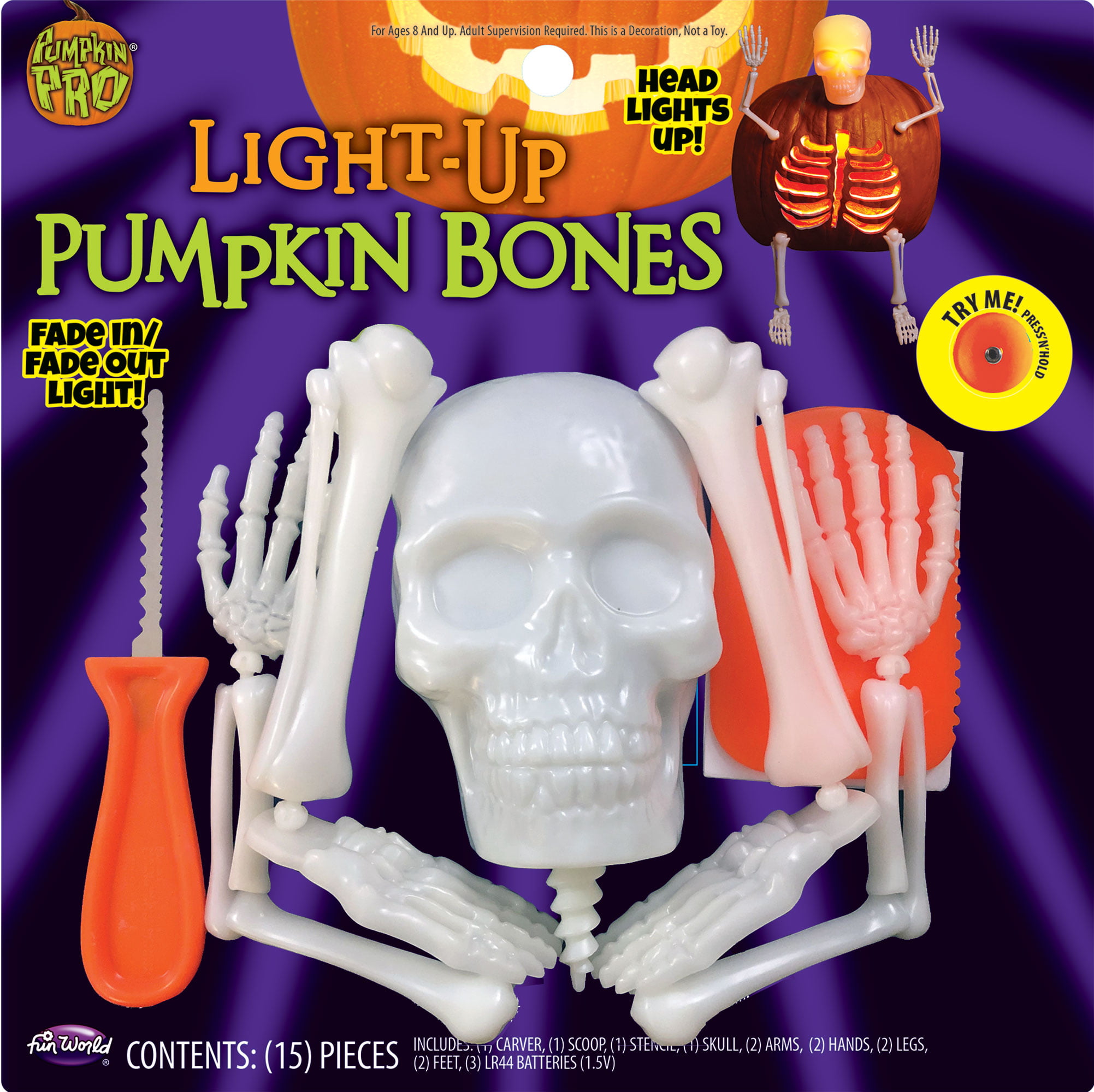 Pumpkin Head Pumpkin halloween skeleton resin art toy polymer clay creepy trick or treating pumpkins skull