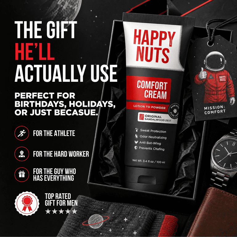 Happy Nuts, Comfort Cream, Anti chafing relief, 3.4 fl oz