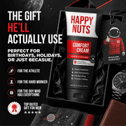 Happy Nuts Comfort Cream, Anti Chafing Relief Deodorant for Men, Original 3.4 fl oz