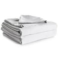 thumbnail image 1 of Cotton House - Ensemble de Draps 100 % Coton, 450 Fils, Très Grand Lit, Blanc, 1 of 4