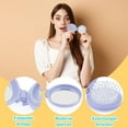 thumbnail image 2 of OPALESQUE 6 Pack Mini Foldable Mirror Hair Brushes Round Portable Folding Pocket Hair Brush Comb Compact Travel Size Massage Comb for Girls Women, 2 of 6