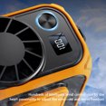thumbnail image 3 of Ventilador Cintura Portátil 100 Velocidad Viento para Trabajos Al Aire Libre () Naranja, 3 of 7