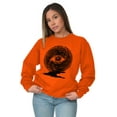 thumbnail image 4 of Eye Symbolic Celestial Spiritual Unisex Plus Fleece Graphic Sweatshirt Brisco Brands 4X, 4 of 5