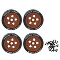 thumbnail image 1 of 4pcs 1 / 7 RC car tire Black and Coffee RC car Rubber tire kit, arrma Infrared for felony Flat car, 1 of 10