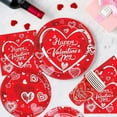 thumbnail image 4 of Valentine's Day Easter Disposable Party Supplies - 24-Person Dinnerware Set with Plates, Napkins & Cups, Eco-Friendly Paper Plates for Holidays, 4 of 4
