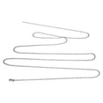 thumbnail image 3 of Uxcell Stainless Steel Ball Chain 1.5mm 27.6" Length 316L Round Bead Necklace Dog Tag Pull Chains with Connectors Clasps for Men Women Jewelry Making Bracelets Keychain, Silver, 3 of 7
