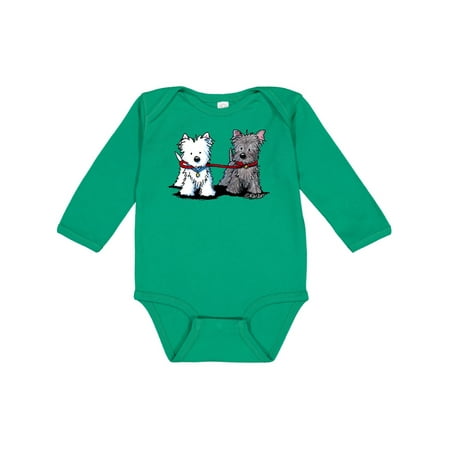 

Inktastic Walking Buddies Gift Baby Boy or Baby Girl Long Sleeve Bodysuit