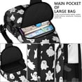 thumbnail image 4 of Sling Backpack,Black Halloween Ghosts Crossbody Bag with Water Bottle Holder,Waterproof Sling Bag for Men/Women with Chest Phone Holder for Hiking,Travel, 4 of 6