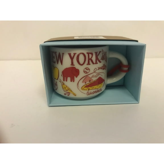 Starbucks Coffee Been There New York Ceramic Mug Ornament New with Box