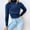 Navy, variant on Leather Jacket Women, Fashion Solid Color Turtleneck Slim Pullover Sweater Blouse