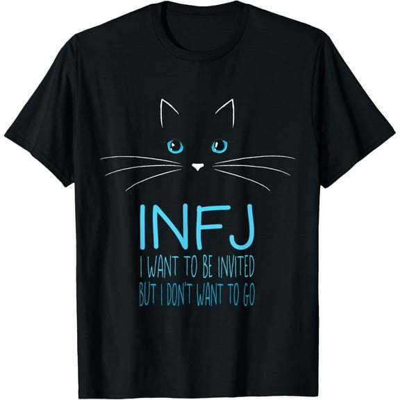 Funny INFJ Cat Lover Introvert Tshirt Me Time Cat Lady Humor T-Shirt