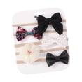 thumbnail image 3 of Conjunto de 5 diademas con lazo para bebé, de nailon flexible y , para recién nacidos de 3 a 6 meses. estilo C, 3 of 9