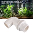 thumbnail image 3 of 4Pcs PVC Aquarium Fish Tank Water Pipe Connector 90 Degree Tube Elbow Connector, 3 of 8