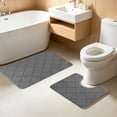 thumbnail image 6 of Dmlowu Bathroom Rugs Set of 2, Non-Slip Foam Bath Rugs with Absorbent Soft Microfiber, Machine Washable Bath Mat for Bathroom Floor Tub Shower, 6 of 6