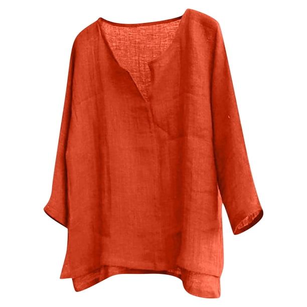 Designer Spring Summer Men's Casual Cotton Linen Solid Color Long Sleeve Shirts Loose Stand Collar Shirts 2XL