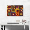 thumbnail image 2 of ARTCANVAS Color Study - Squares with Concentric Circles 1913 Canvas Art Print by Wassily Kandinsky - Size: 26" x 18" (1.50" Deep), 2 of 9