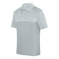 thumbnail image 3 of Augusta Sportswear 5412 Casual Adult Polo Shirt Male Silver M, 3 of 4