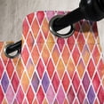 thumbnail image 3 of Ambesonne Abstract Grommet Curtain, Diamond Shapes Mosaic, 50" x 72", Orange Purple Pink, 3 of 6