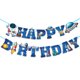 thumbnail image 1 of Decoración de fiesta con temática de astronauta, decoración colgante en espiral, bandera de cumpleaños, decoración colgante, complemento para pastel, 1 of 5