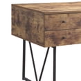 thumbnail image 2 of Benjara Voguish Style Writing Desk With 4 Drawers- Brown, 2 of 6