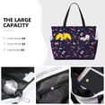 thumbnail image 3 of Fuzoiu Winter Sports Fun Pattern Print Waterproof Beach Tote Bag for Women Girls with Zipper,Sandproof Pool Swim Bag,Large Capacity Beach Travel Bag for Pool Swim Travel Everyday, 3 of 7