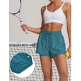 thumbnail image 4 of Pinspark Womens Workouts Shorts with MSH Lining Outdoor Breathable Athletic Shorts with Pockets Summer Quick Dry Active Shorts, 4 of 6