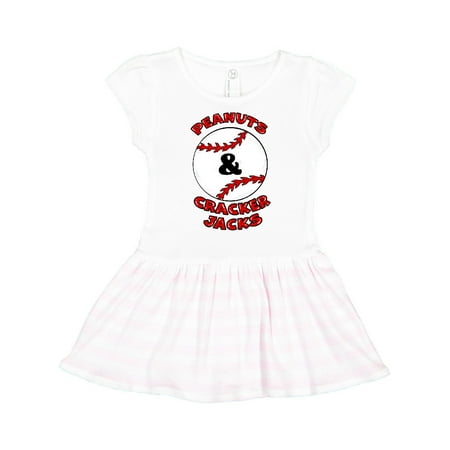 

Inktastic Peanuts Crackerjacks and a Baseball Gift Toddler Girl Dress