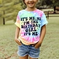 thumbnail image 3 of ALLTB Cute Birthday Girl Outfit for Kids Its Me Hi I'm the Birthday Girl Short Sleeve Shirt Letter Printed Princess Happy Party T-Shirt, 3 of 7