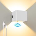 thumbnail image 1 of Willed 5W USB Rechargeable Motion Sensor Wall Light Warm White Battery Powered, 1 of 7