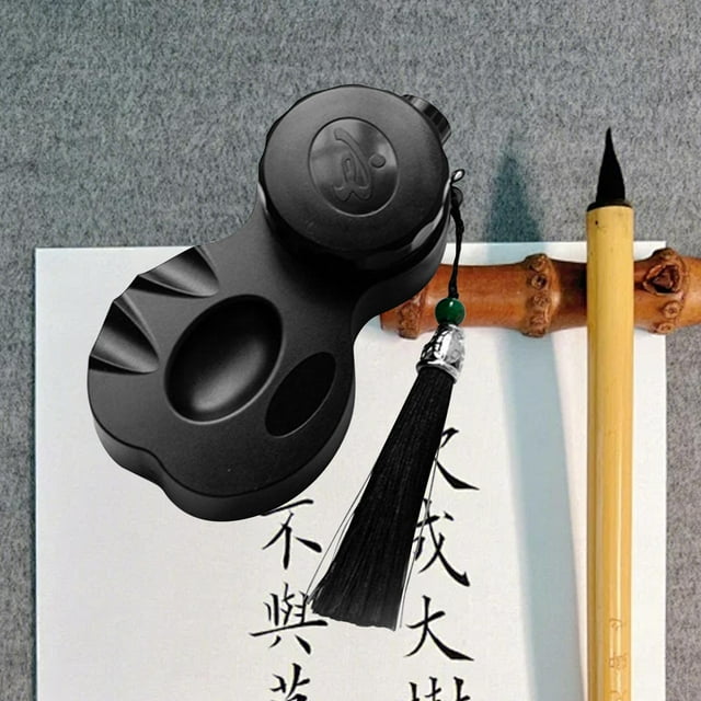 Soporte de tinta de caligrafía china BLESIY con Tapa y bandeja a prueba de fugas