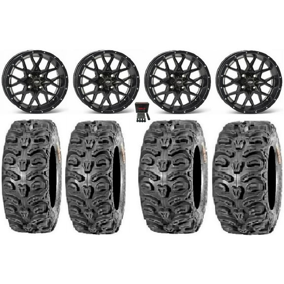 ITP Hurricane 14" Wheels Black 26" Bear Claw HTR Tires Polaris RZR XP 1000 / PRO XP / Ranger XP 900/1000