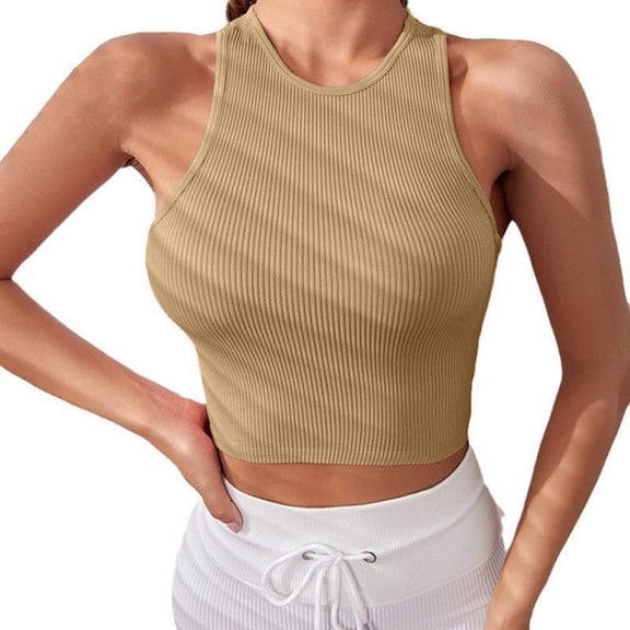 Tank Tops for Women Solid Color Quick Drying Sleeveless Casual Vests
