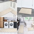 thumbnail image 5 of Yellow Geometric Quatrefoil Pattern Kitchen Rugs Sets Of 2,Anti Fatigue Kitchen Mat Rugs Non Slip Washable,Decorative Kitchen Floor Mats for Kitchen,Sink,Laundry,17"x30"+17"x47", 5 of 7