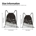 thumbnail image 2 of Rocae Piano Keys With Musical Notes for Gym Bag Drawstring Bags Gym Backpack for Gym, Travel, Sports, Swimming, Beach-Small, 2 of 6