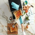 thumbnail image 5 of KitchenAid Asteroid Oven Mitt Set, Mineral Water Aqua, 7"x12.5", Set of 2, 5 of 6