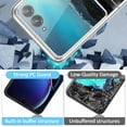 thumbnail image 3 of Compatible Flip Case for Motorola Razr Plus 2023 Case Clear,Motorola Razr 40 Ultra Case,Electroplating Shockproof Protective Case for Motorola Razr  Case 2023 Motorola Razr Flip Phone Case, 3 of 4