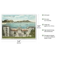 thumbnail image 2 of Moana Hotel - Waikiki Honolulu - Hawaii - Vintage Hawaiian Hand-Colored Postcard by Hawaii & South Seas Curio c.1910s - Master Art Print 10in x 14in, 2 of 4