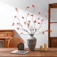 thumbnail image 2 of Duslogis 4pcs 35.4" Fall Artificial Ficus Branches Branches， Autumn Fake Plants with Stems Faux Yellow Leaf Shrub Bushes for Home Indoor Centerpiece Vase Filler, Thanksgiving Banquet Decor, 2 of 7