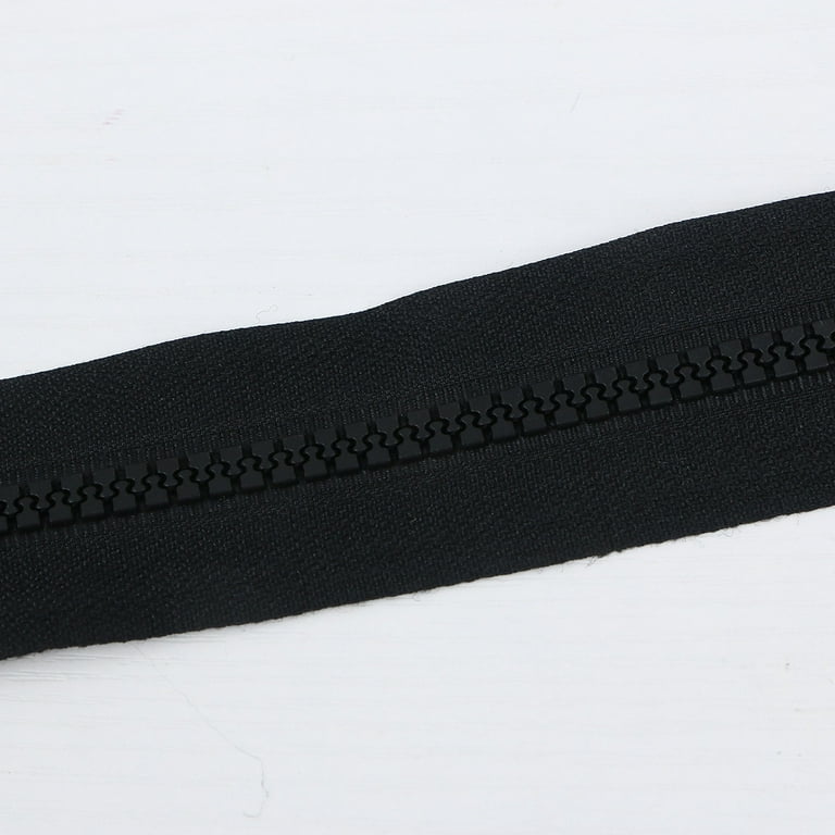 Black 8 Resin Separating Zipper