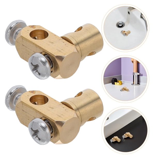 CRAFTHROU 6Ud Conector Universal Para De De Lavabo Con Acabado Dorado Y Montaje Fácil