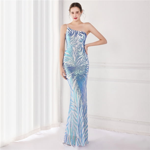 Vestido de lentejuelas y cuentas estilo hada, vestido de noche para fiesta, vestido largo sexy para novia